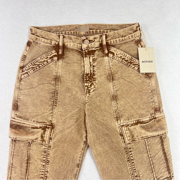 MOTHER Jeans The Swiss Army Desperado Heel Jeans in Tan Sz 28 NWT - Picture 16 of 16